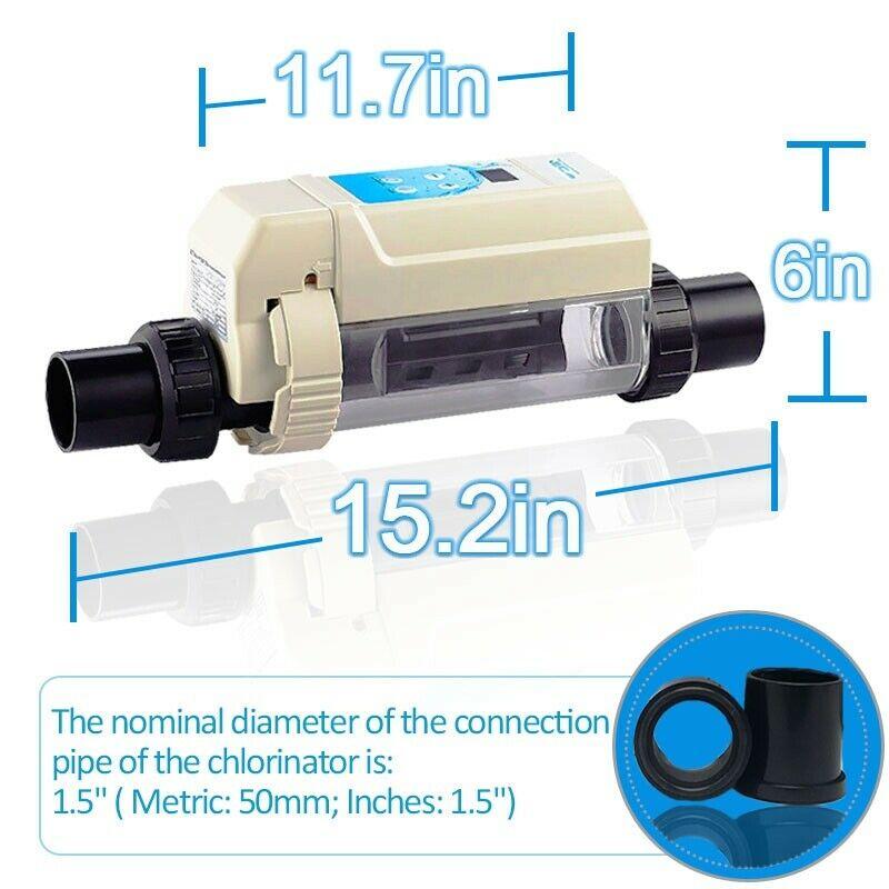 us ec20 salt water pool electronic salt chlorine generator system ≤ 26k gal