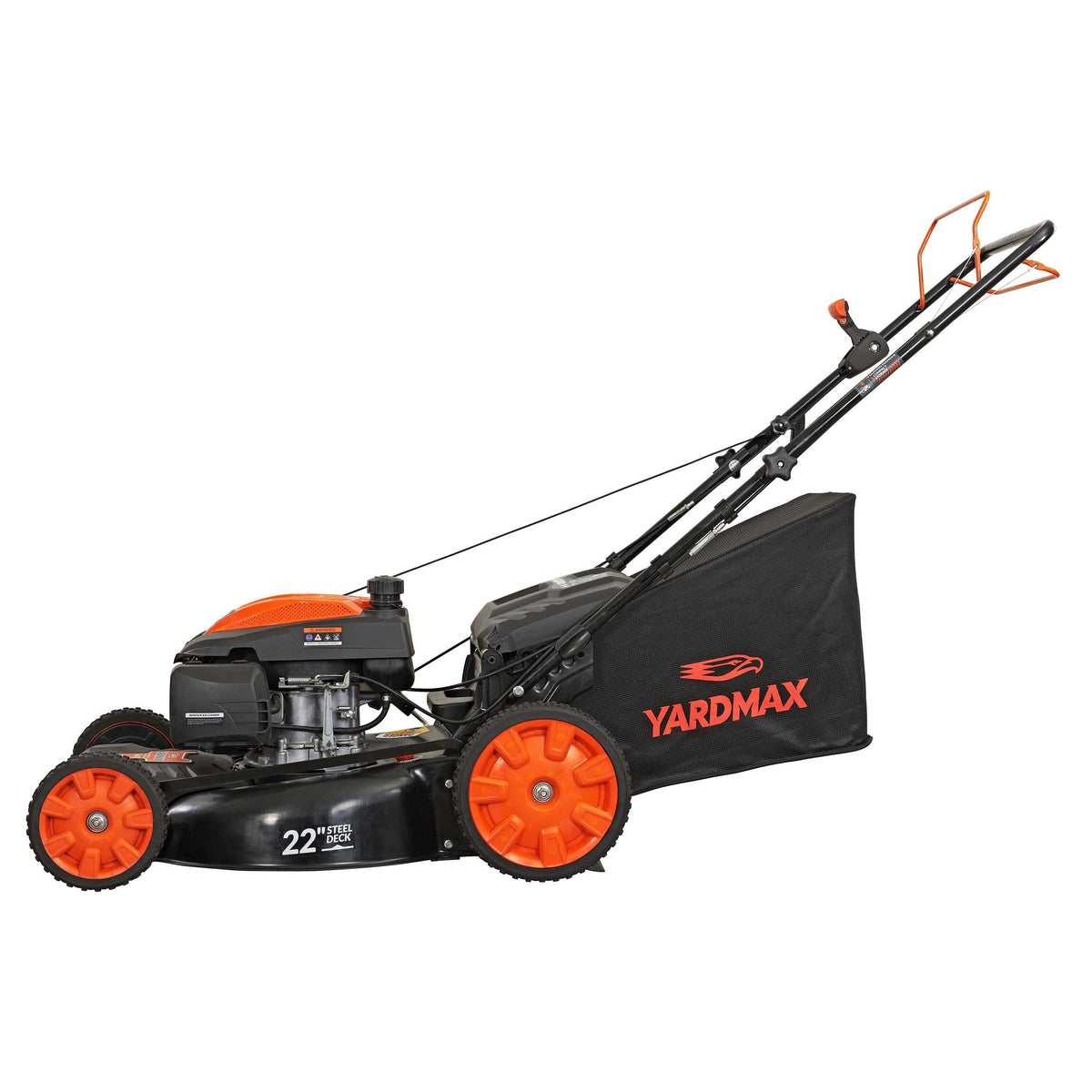 22 in. 201cc Select PACE 6 Speed CVT High Wheel FWD 3-in-1 Gas Walk Behind Self Propelled Lawn Mower, Black (YG2860)