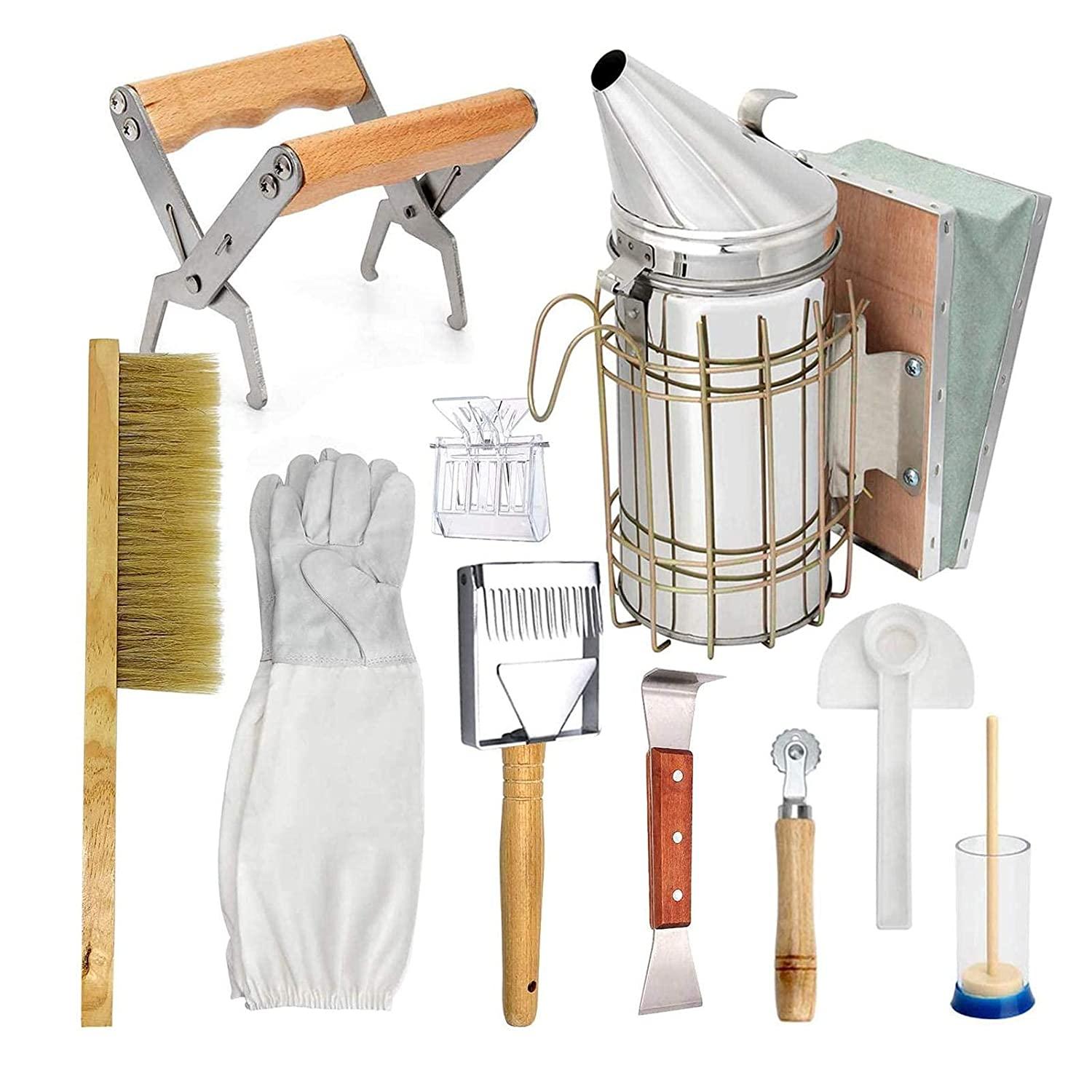 sifanhao beekeeping tools kit beekeeping supplies beekeeper beekeeping tools essential bee supplies 10 piece beekeeping supplies kit beekeeper beekeeper