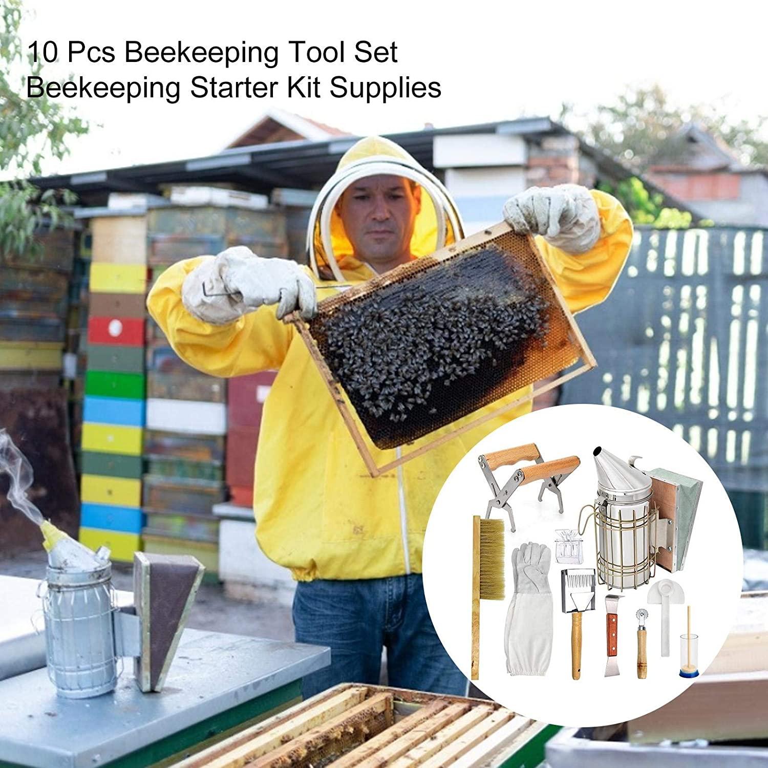 sifanhao beekeeping tools kit beekeeping supplies beekeeper beekeeping tools essential bee supplies 10 piece beekeeping supplies kit beekeeper beekeeper
