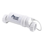 blue works blh30 salt water pool chlorinator generator system, 25,000 gallons, white