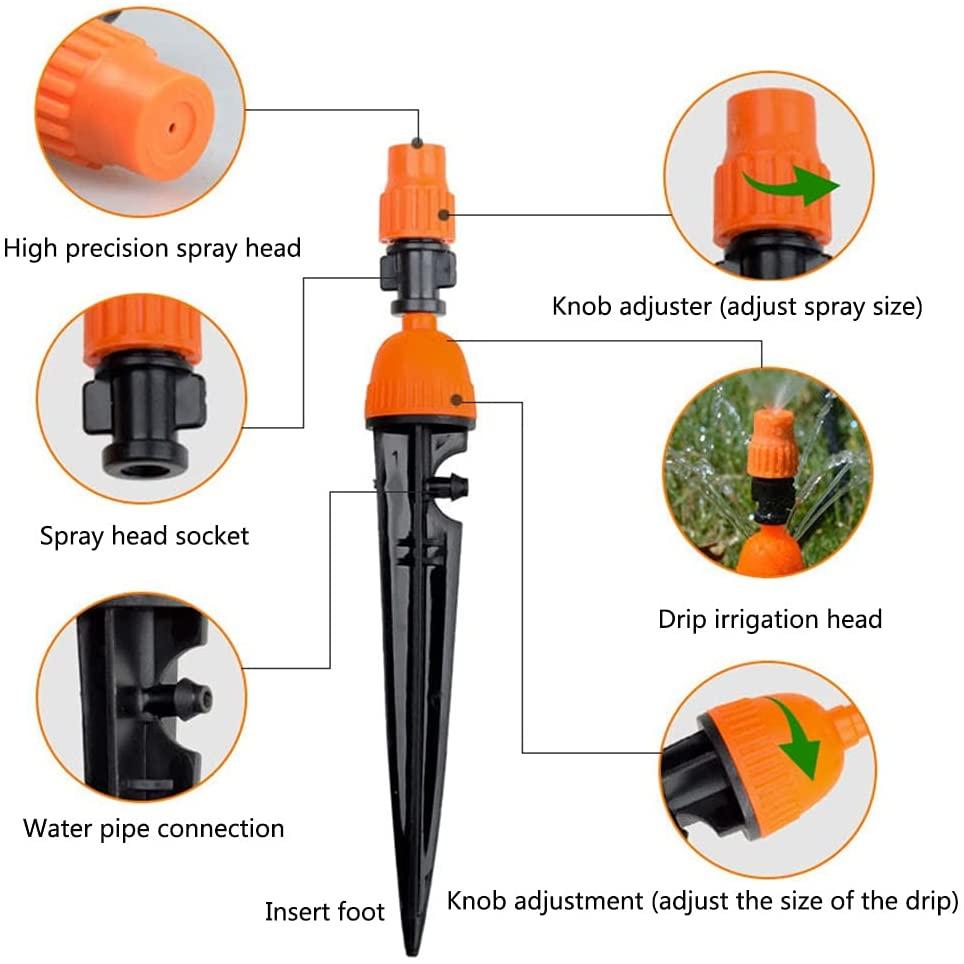 QFFL Programmable Water Timer Spray Watering Device, Irrigation , 3" Large Screen, Auto & Manual Mode, for Garden Lawn (Size : 40m)