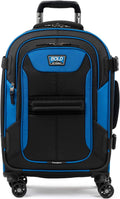 Bold-Softside Expandable Luggage with Spinner Wheels, Blue/Black, Carry-On 21-Inch