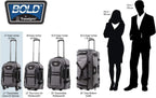 Bold-Softside Expandable Luggage with Spinner Wheels, Blue/Black, Carry-On 21-Inch