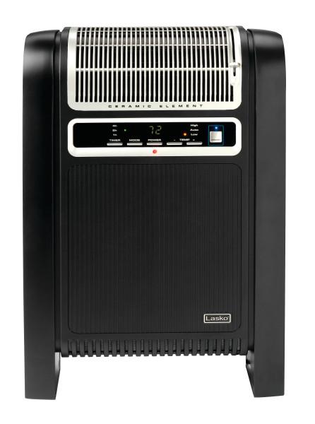 Lasko 1500W Ceramic Space Heater with Ionizer and Remote, 760000, Black