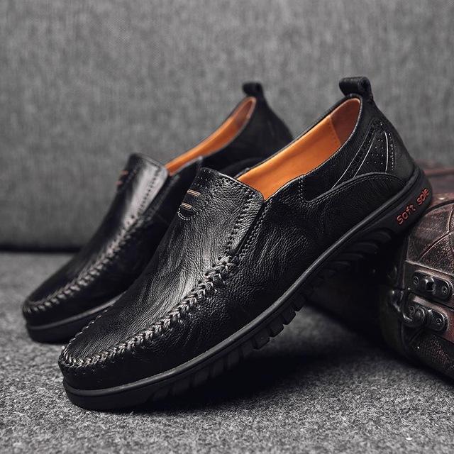 Genuine Leather Breathable Loafer Casual Shoes