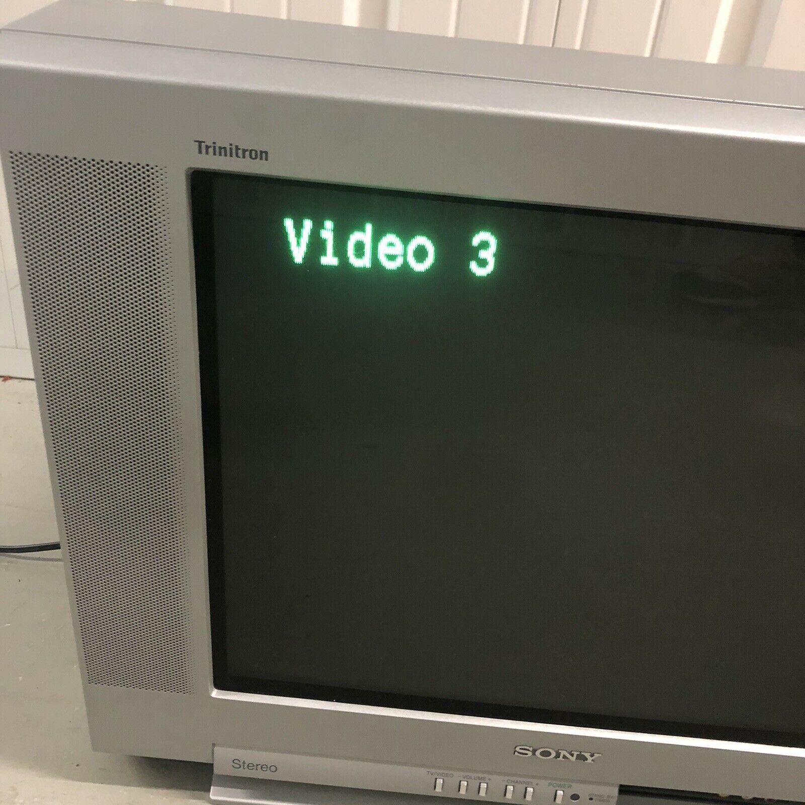 sony trinitron kv-20fs100 24” inch tv