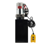 Single Acting Hydraulic Pump for Dump Trailers 12 VDC 10 Quart Metal Reservoir