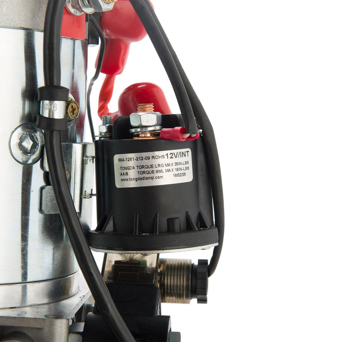 Single Acting Hydraulic Pump for Dump Trailers 12 VDC 10 Quart Metal Reservoir