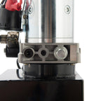 Single Acting Hydraulic Pump for Dump Trailers 12 VDC 10 Quart Metal Reservoir