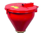 Justrite Safety Drum Funnel w/ Flame Arrestor 08205, RED