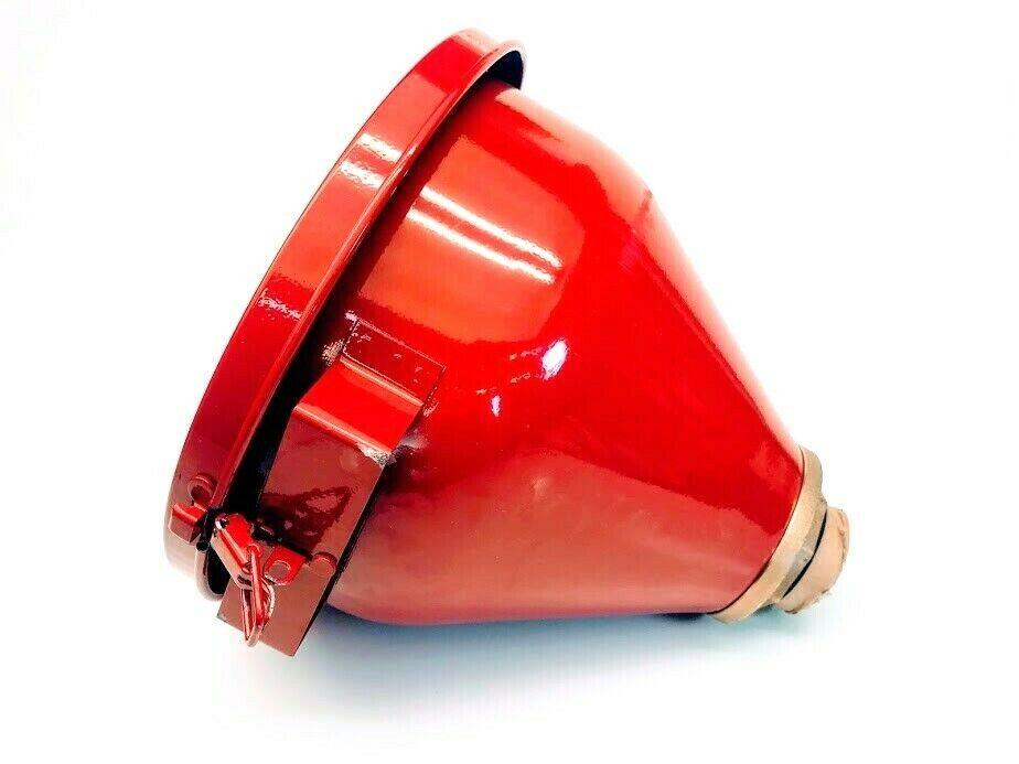 Justrite Safety Drum Funnel w/ Flame Arrestor 08205, RED