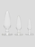 Jelly Rancher Pleasure Anal Training Butt Plug Kit (3 Piece), Clear