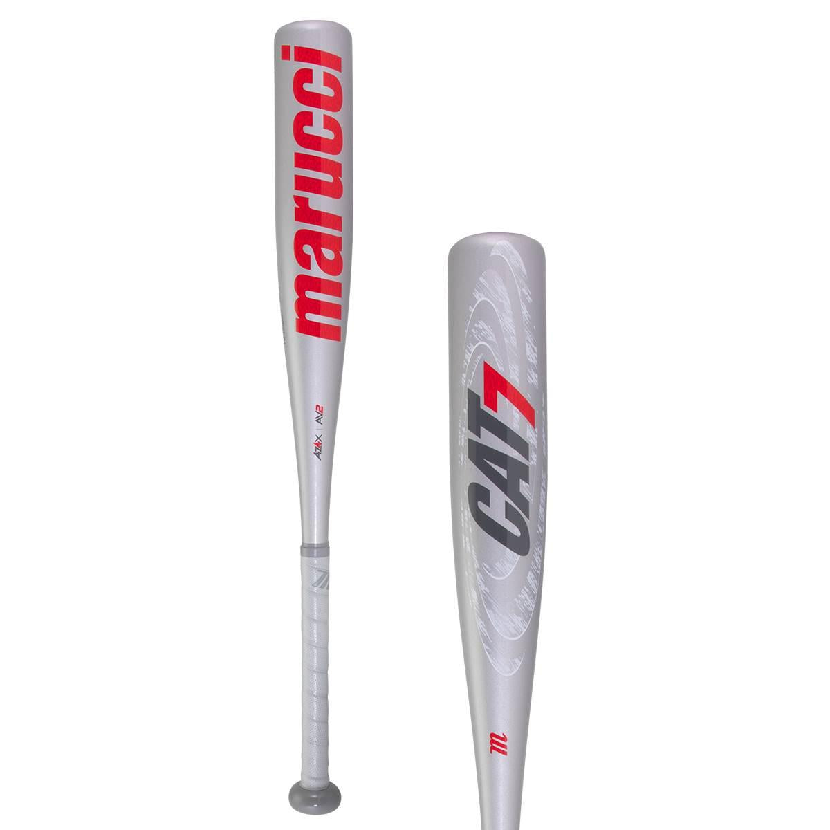 Marucci CAT7 Silver -10 Junior Big Barrel Baseball Bat: MJBBC72S 27" 17 oz.