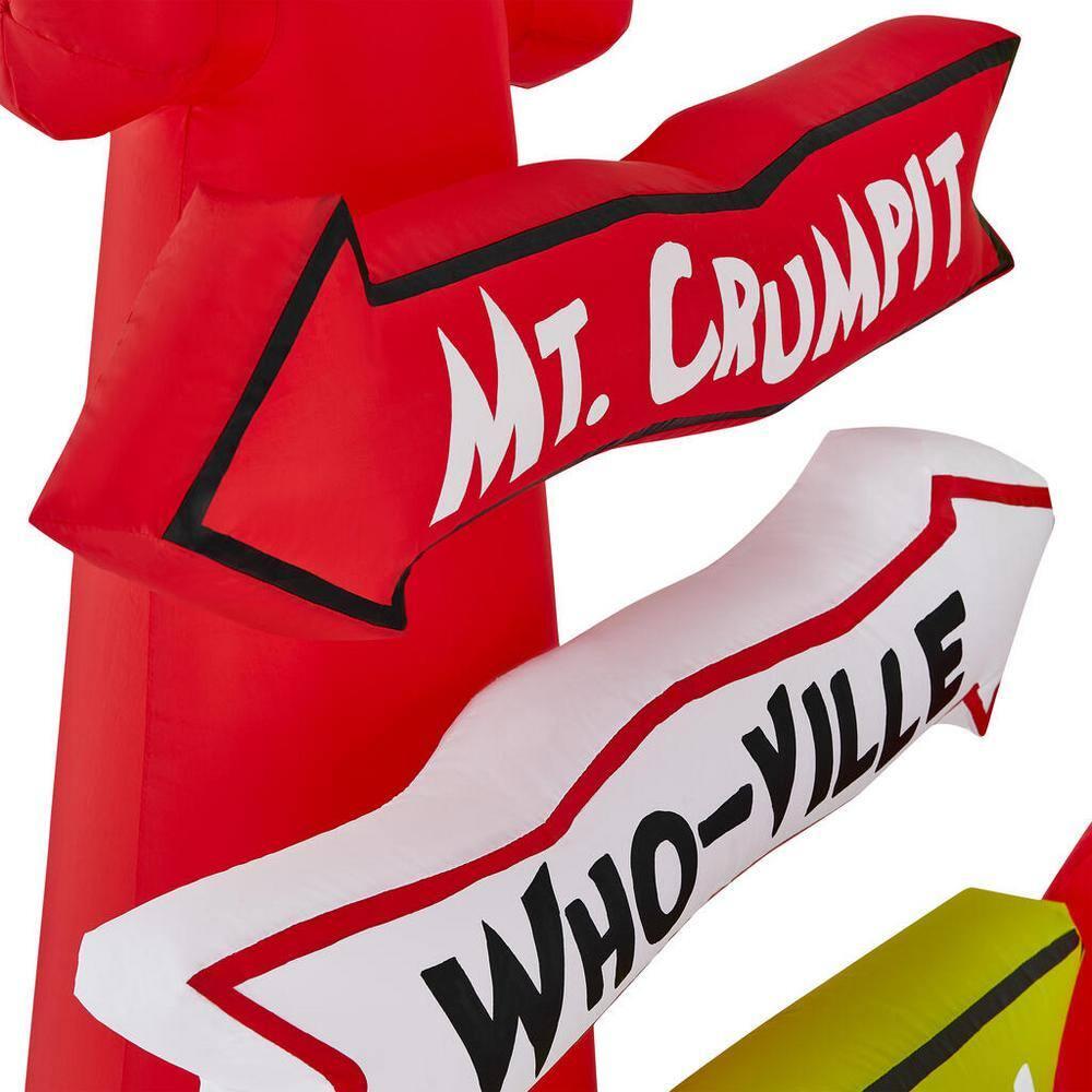 6 ft Grinch With Sign Holiday Inflatable