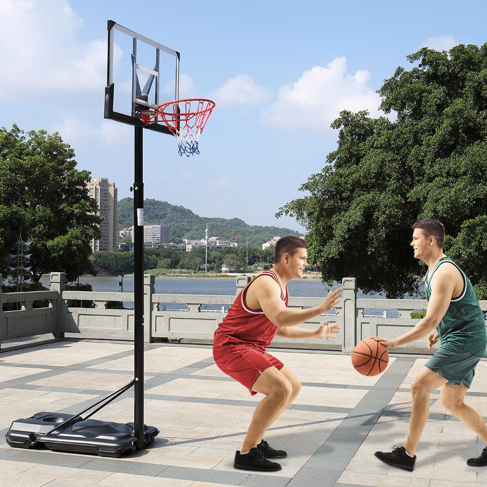 UBesGoo Removable Adult Basketball Hoop Stand 8ft- 10ft Adjustable Height, for Indoor Outdoor Backyard Use