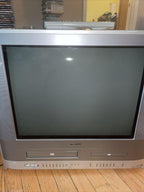 toshiba mw20fp1 20" crt tv vcr dvd combo retro gaming television remote