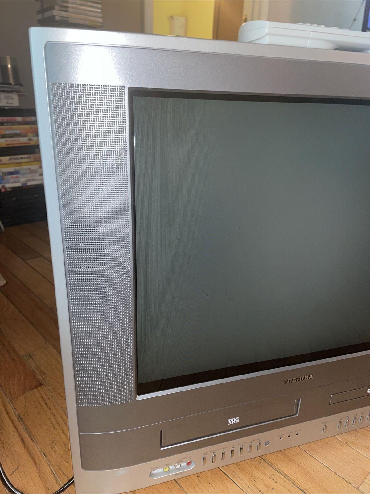 toshiba mw20fp1 20" crt tv vcr dvd combo retro gaming television remote