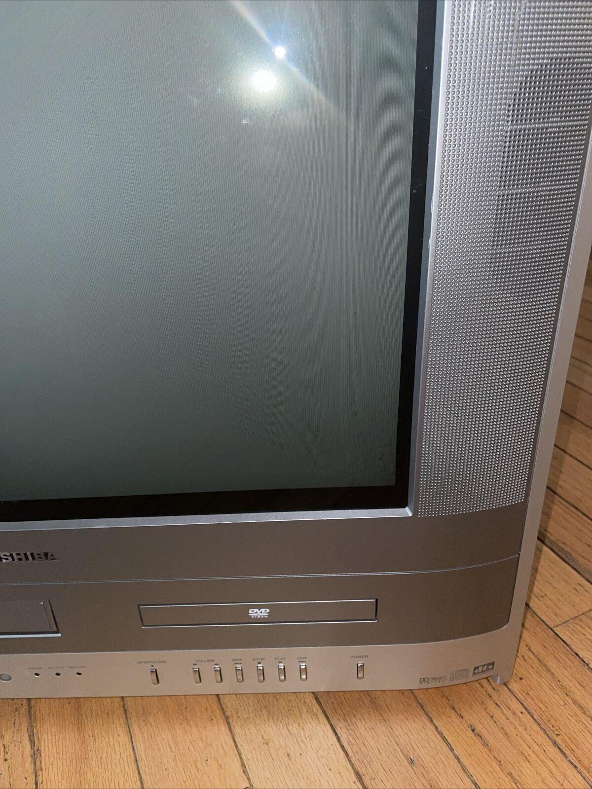 toshiba mw20fp1 20" crt tv vcr dvd combo retro gaming television remote