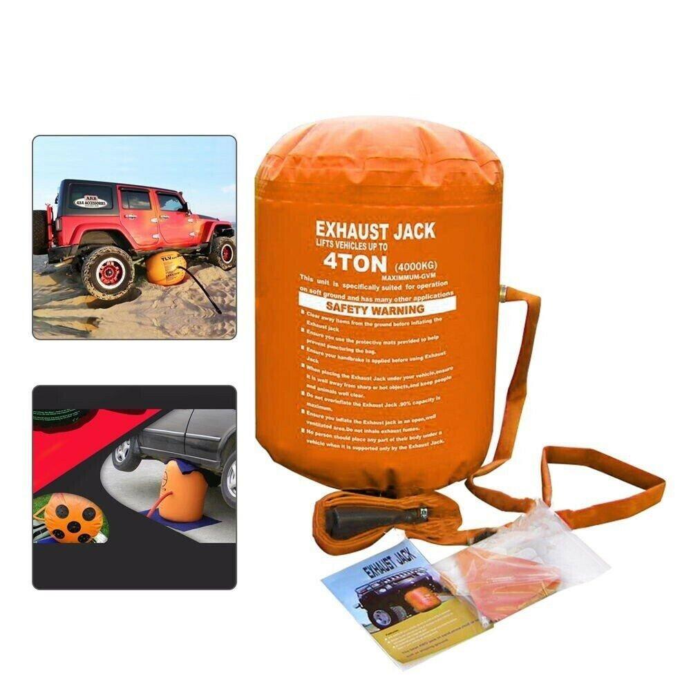 Car Inflatable Jack Exhaust Airbag 4T 4.2T 12V Wheel Support Protection Carpet