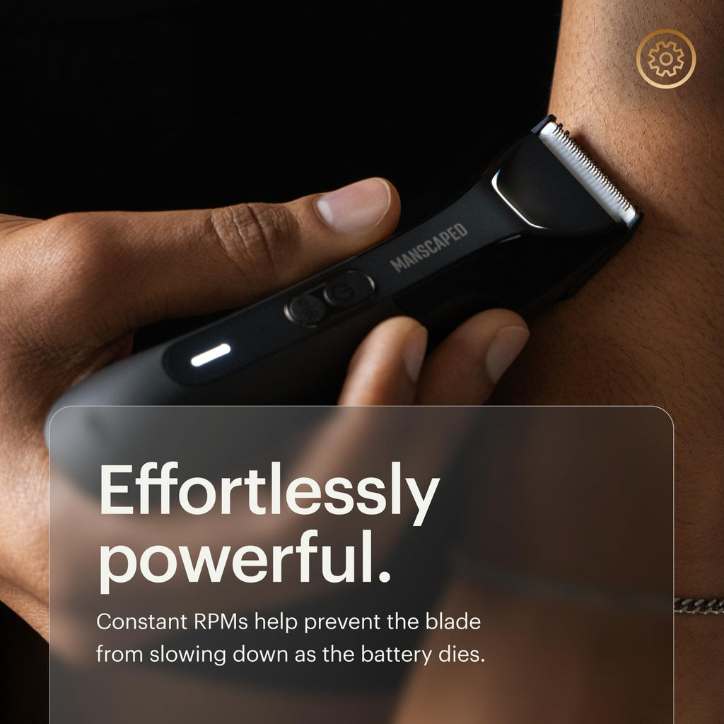 Lawn Mower4.0 PRO - Groin &amp; Body Hair Trimmer, Updated SkinSafeTrimmer Blade, Waterproof Wet/Dry Groomer, USB-C &amp; Wireless Charging Compatible, Men’s Ball Shaver with Travel Lock