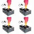 ADJ Fog Fury Jett Smoke Machine and LED Lights with Wireless Remote (4 Pack)