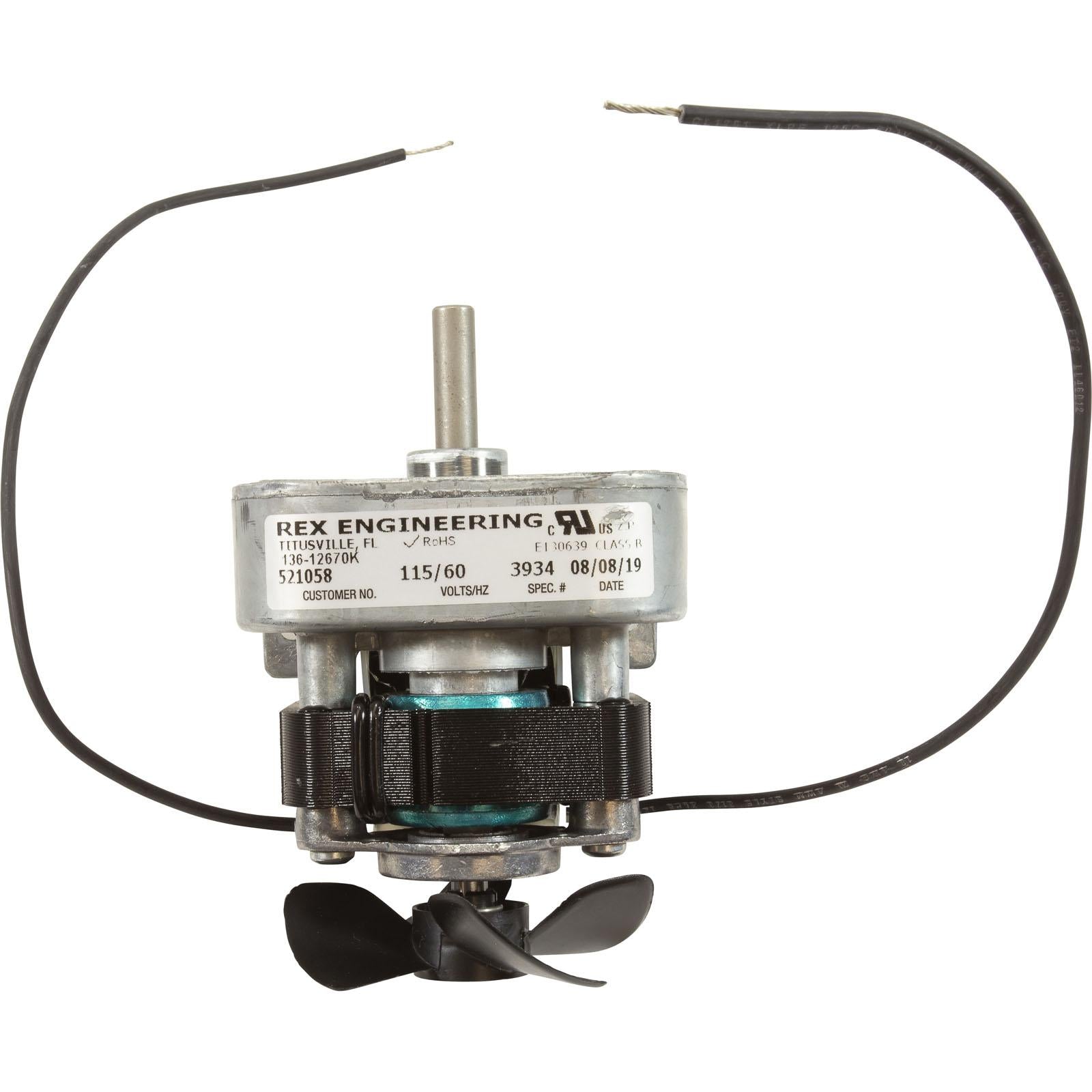 Rola-Chem Motor/Gear Assy, Rola-Chem RC252, 115v