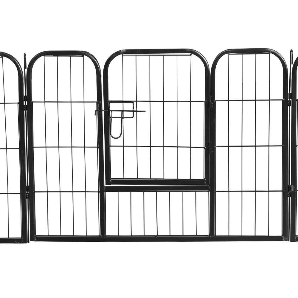 31''W x 24''H Foldable Pet Pen - Metal Dog Pen Puppy Cat Exercise Fence Barrier Kennel 16 Panels/32 Panels