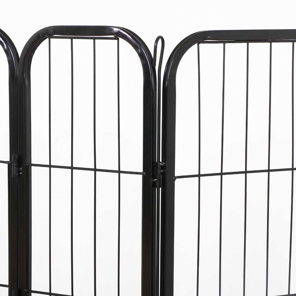 31''W x 24''H Foldable Pet Pen - Metal Dog Pen Puppy Cat Exercise Fence Barrier Kennel 16 Panels/32 Panels