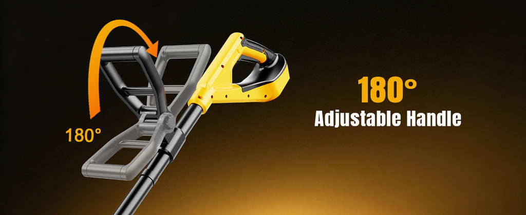 Cordless String Trimmer &amp; Lawn Edger for Dewalt 20V Battery (NO Battery), 14" Electric Weed Eater and Edger Battery Powered, 3 in 1 Lawn Tool Wheeled with 8 Pcs Grass Cutter Spool Line for Yard Garden