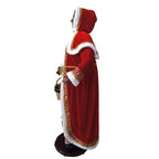 58 in. Christmas African American Dancing Mrs. Claus with Hooded Cloak
