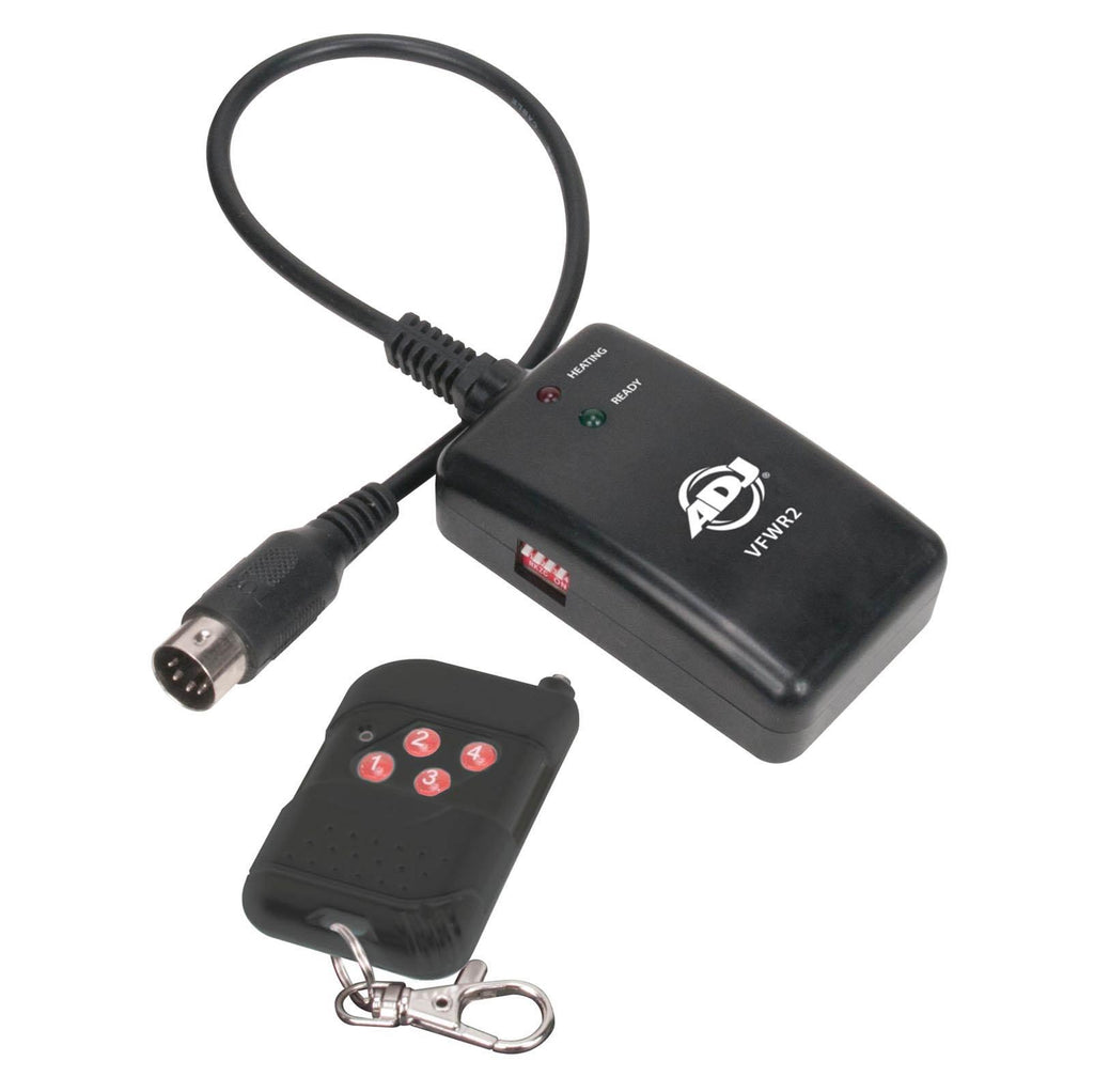 American DJ 1300 Watt 2.3 L Tank Mobile Fog Machine w/ Remote Controls (2 Pack)