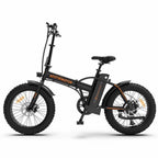 Folding Electric Bicycle,3 Riding Modes,500W Motor 20" Fat Tire With 36V/13Ah Li-Battery,With Front light,Rear Reflector-Black