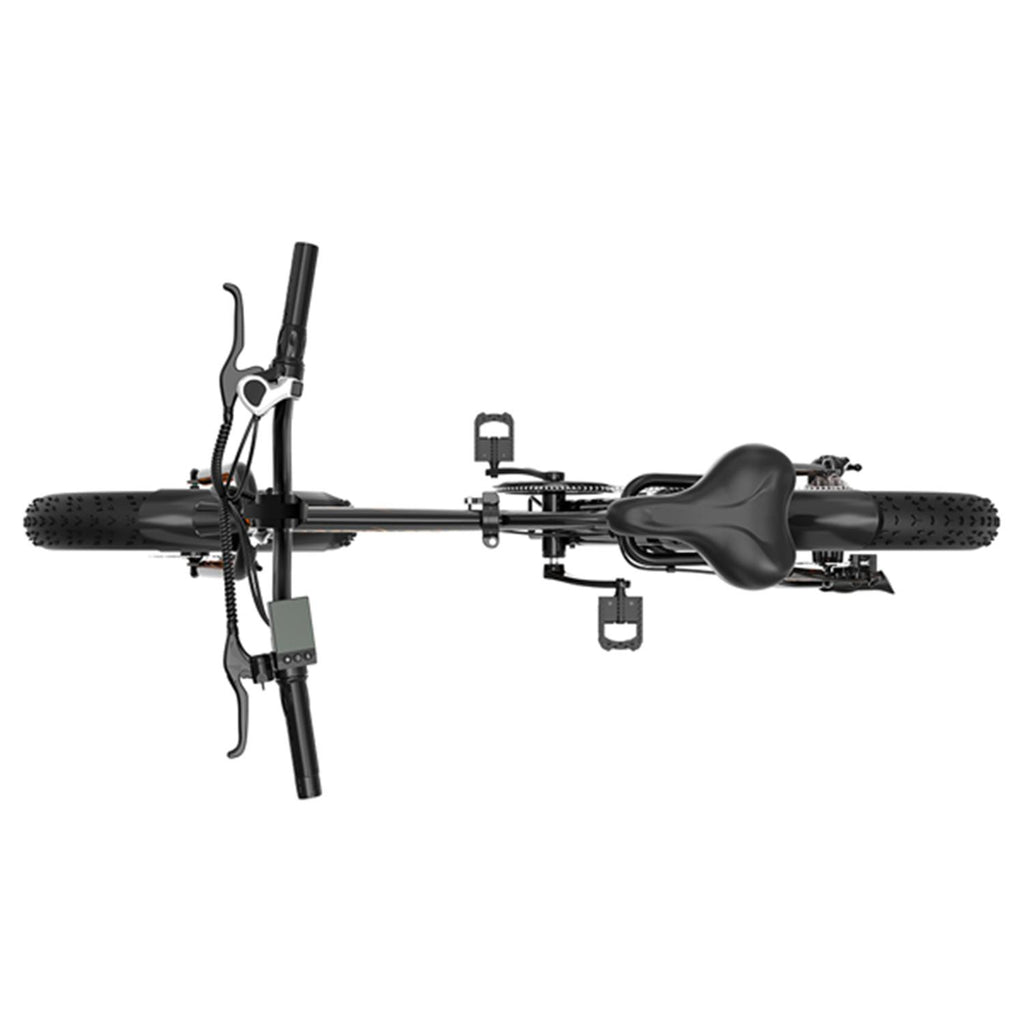 Folding Electric Bicycle,3 Riding Modes,500W Motor 20" Fat Tire With 36V/13Ah Li-Battery,With Front light,Rear Reflector-Black