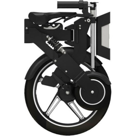 QFX BIK-6 Black Electric Bike, Unfold &amp; Go, Black