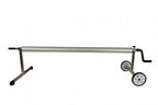 stainless steel in-ground solar pool cover reel for pools up to 16' wide