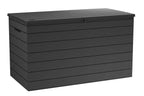 Astoria 150 Gallon Outdoor StoraDeck Box – LarWaterproof Resin StoraBox with Lockable Lid for Patio Cushions, Pool Supplies, Garden Tools & Outdoor Accessories, Dark Gray | Waterproof Resin, For Patio Furniture Cushions, Pool Supplies, Ga