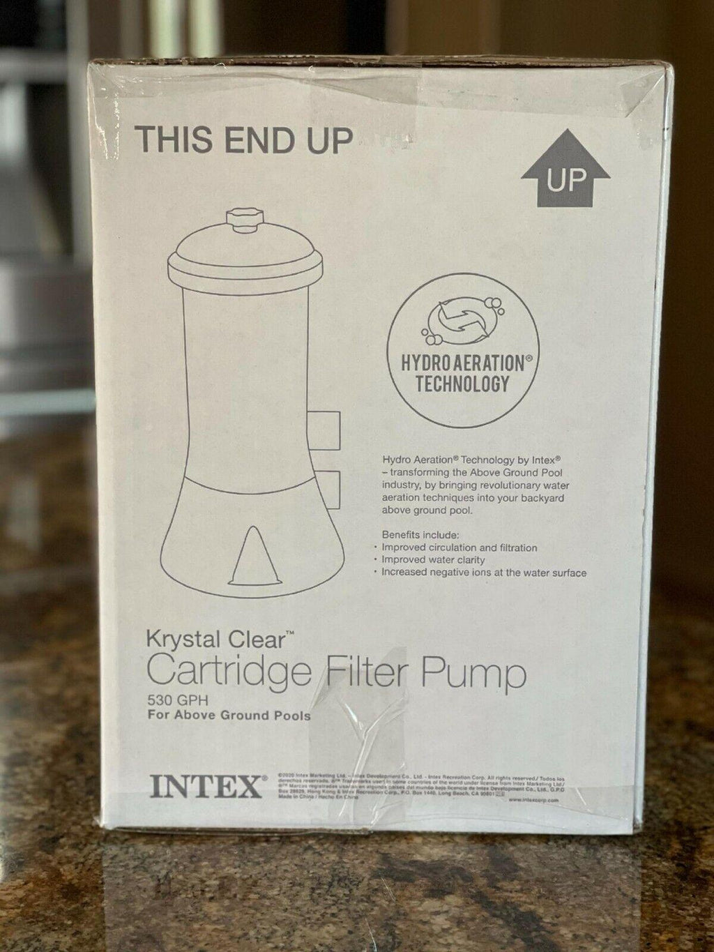 intex 530 gph pool replacement cartridge filter pump