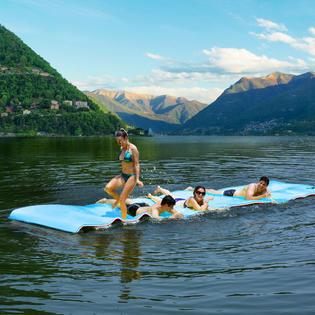 Goplus 3-layer Water Mat Floating Pad Island Water Sports Recreation Relaxing 18' x 6'