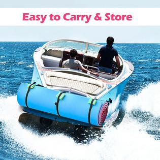 Goplus 3-layer Water Mat Floating Pad Island Water Sports Recreation Relaxing 18' x 6'
