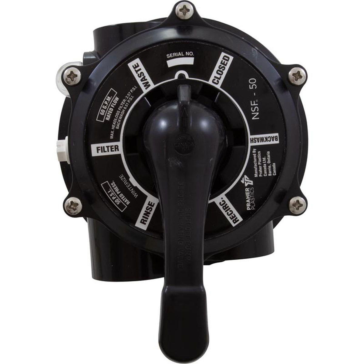 PRAHER Multiport Valve, Praher TM-12-L, 1-1/2" Female Pipe Thread