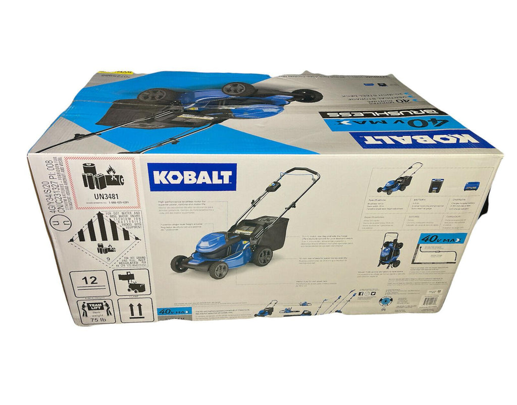 Kobalt KM-1640 40V Cordless Electric Lawn Mower (Batteries & Charger Included)