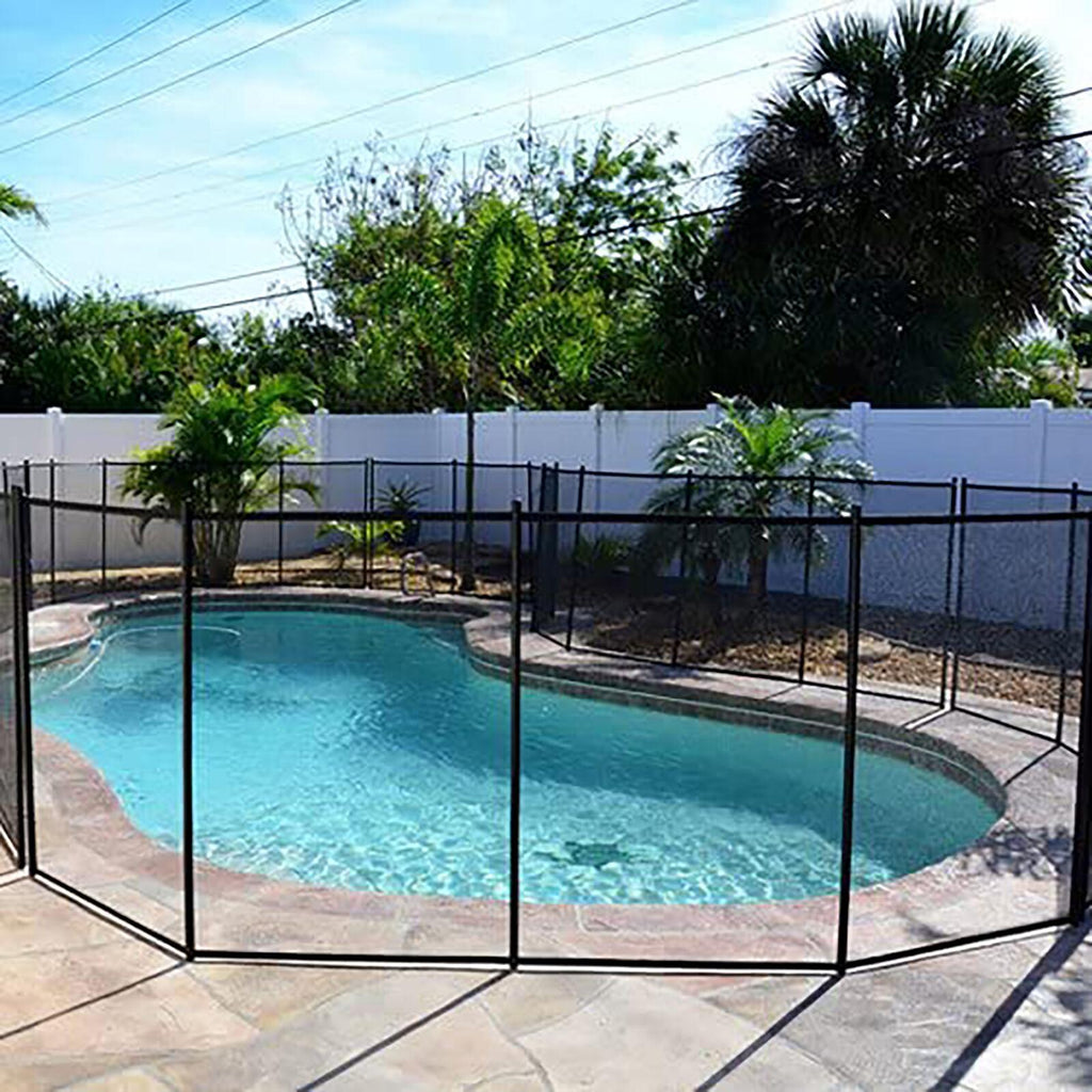 pool fences 4'x48' in-ground swimming pool sectional kit removable mesh barrier