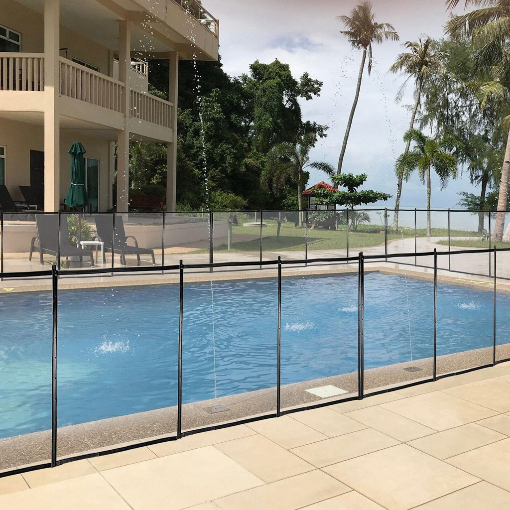 pool fences 4'x48' in-ground swimming pool sectional kit removable mesh barrier