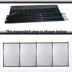 pool fences 4'x48' in-ground swimming pool sectional kit removable mesh barrier