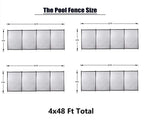 pool fences 4'x48' in-ground swimming pool sectional kit removable mesh barrier
