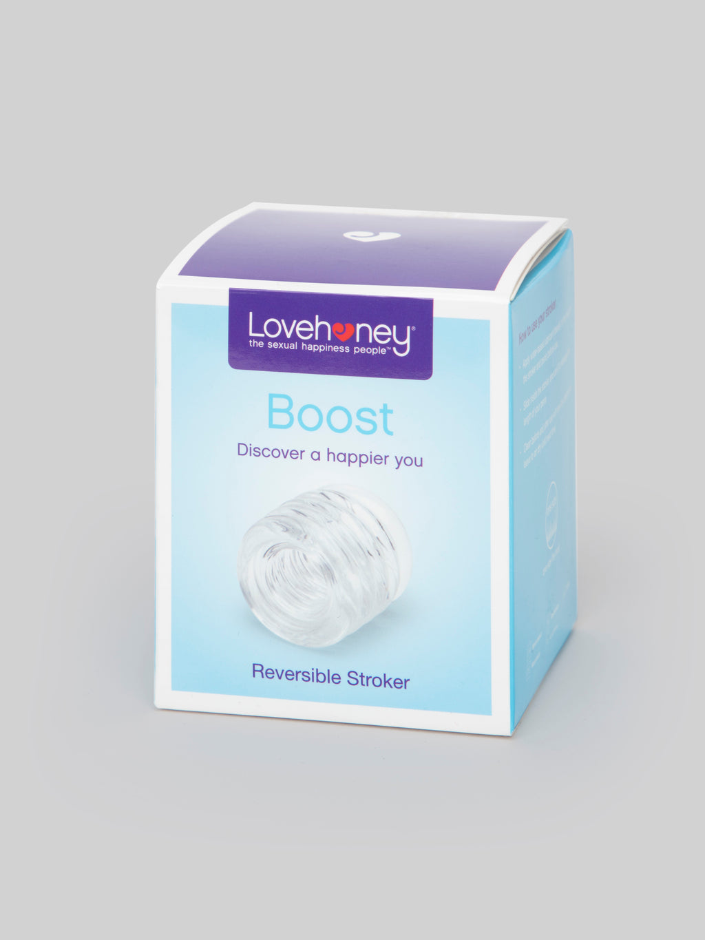 Lovehoney Boost Reversible Stroker, Clear