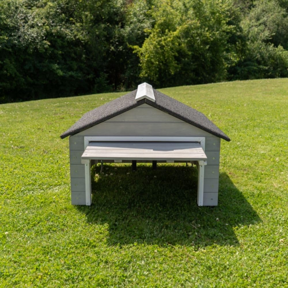 My Robot Home Plus Robotic Mower Shed, 43x37x29in, Weatherproof Garafor Luba,  Automower, , and More (Grey &amp; White)