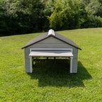 My Robot Home Plus Robotic Mower Shed, 43x37x29in, Weatherproof Garafor Luba,  Automower, , and More (Grey &amp; White)