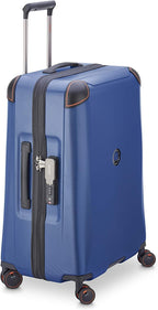 Cactus Hardside Luggage with Spinner Wheels, Navy, Checked-Medium 24 Inch